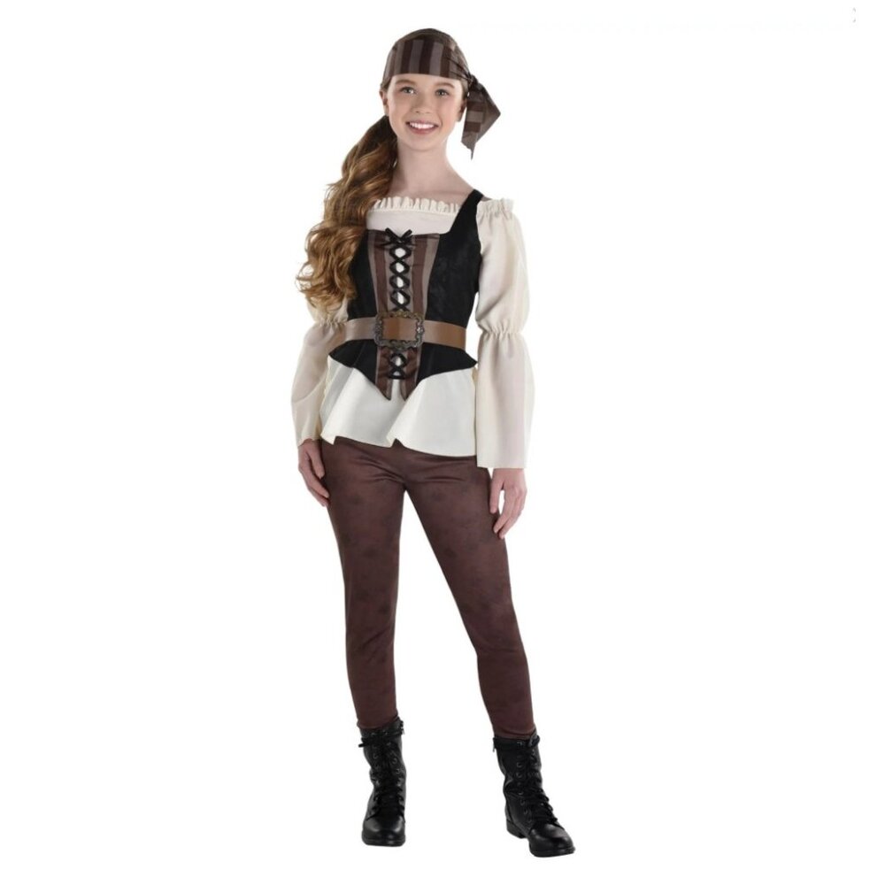 Amscan Pirate Shipwrecked Childs Halloween Costume Dress Up SMALL 4-6 NEW!